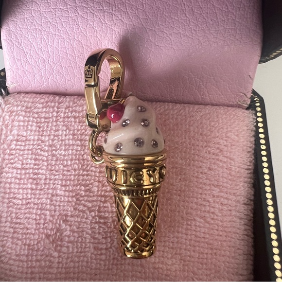 Juicy Couture Gold Soft Serve Ice Cream Cone Charm